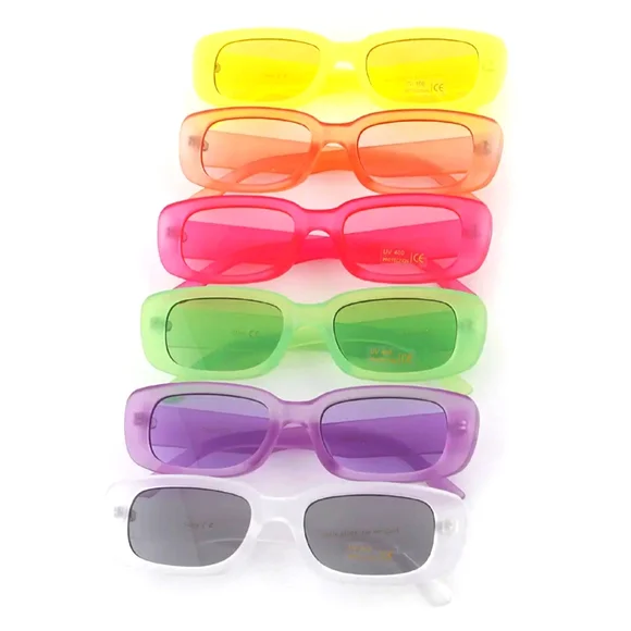 NWT "Gummie Bear" Colorful Retro Sunglasses in Orange Crush - Picture 2 of 7